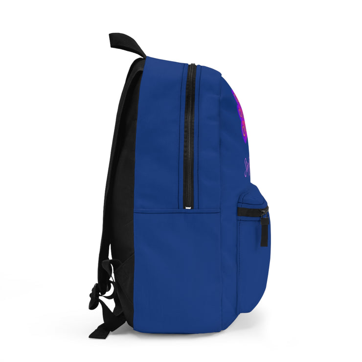 Stop peacocking Me purple/blue Backpack