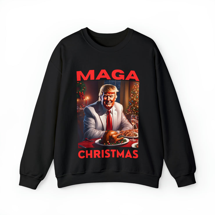 MAGA Christmas Red Heavy Blend™ Crewneck Sweatshirt Unisex