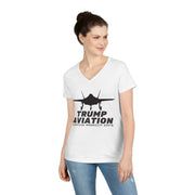 Trump Aviation Keeping America Safe V-Neck T-Shirt