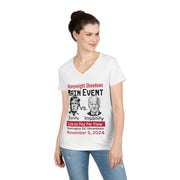 Main Event Sanity vs. Insanity  ladies' V-Neck T-Shirt