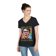 Wanna see her cry again in 2024 V-neck Women's tee