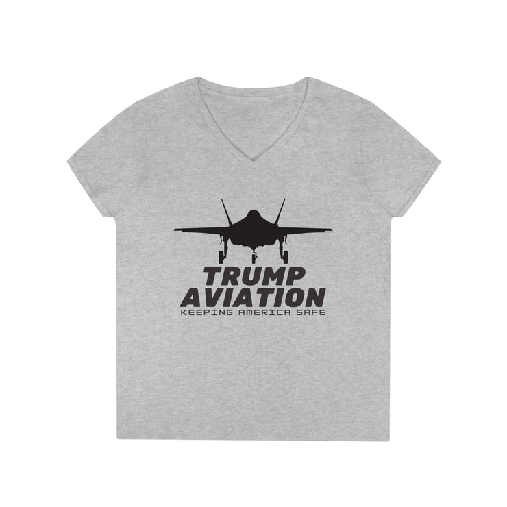 Trump Aviation Keeping America Safe V-Neck T-Shirt