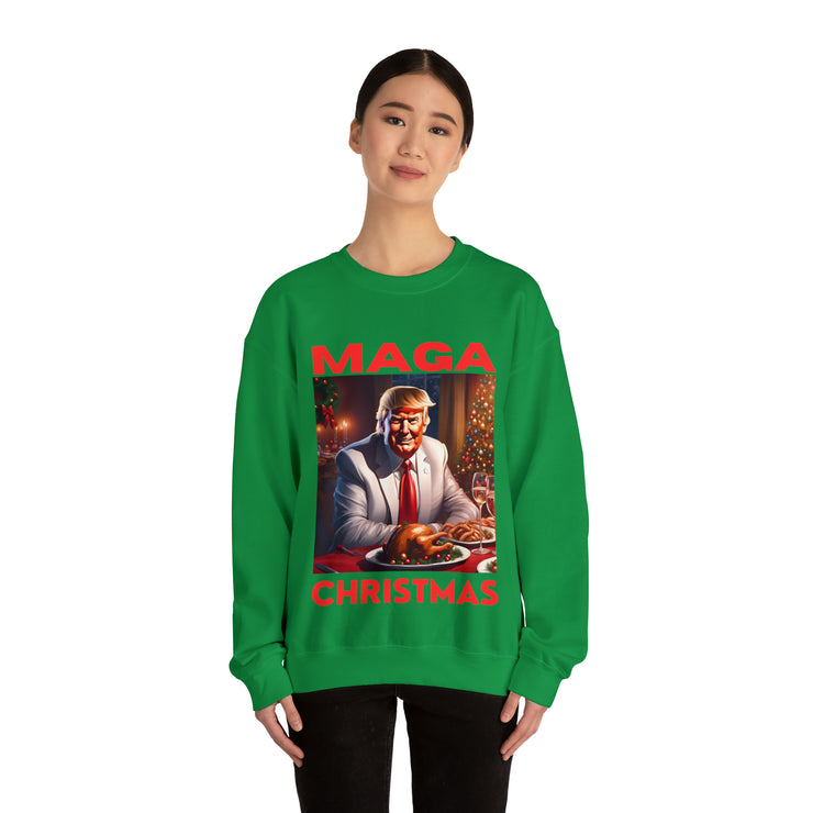 MAGA Christmas Red Heavy Blend™ Crewneck Sweatshirt Unisex