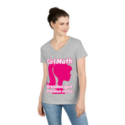 Girl Math Brandon got 81 million votes V-neck Women's tee