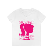 Girl Math Brandon got 81 million votes V-neck Women's tee