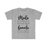 Male in search of filthy rich female Unisex Softstyle T-Shirt