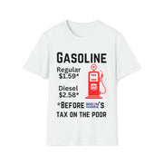 Gasoline before Biden Harris' tax on the poor Unisex Softstyle T-Shirt