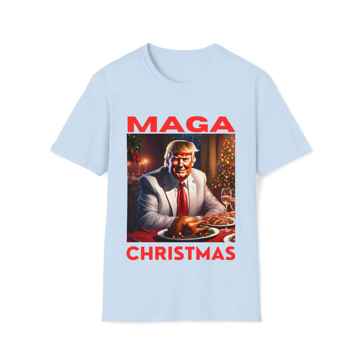 MAGA Christmas Red Soft style T-Shirt unisex