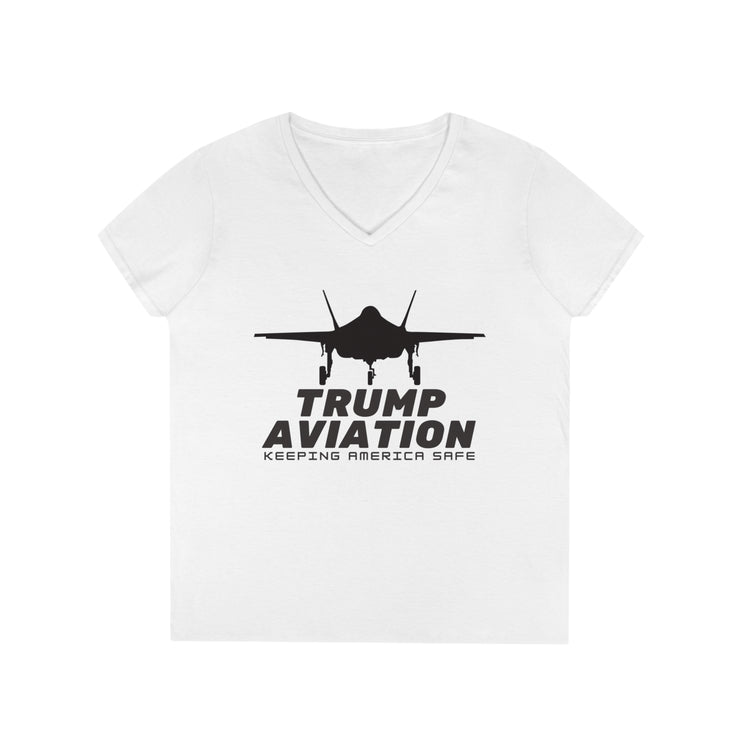 Trump Aviation Keeping America Safe V-Neck T-Shirt