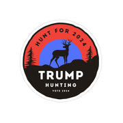 Trump Hunting 2024 Transparent Outdoor Stickers, Die-Cut, 1pcs