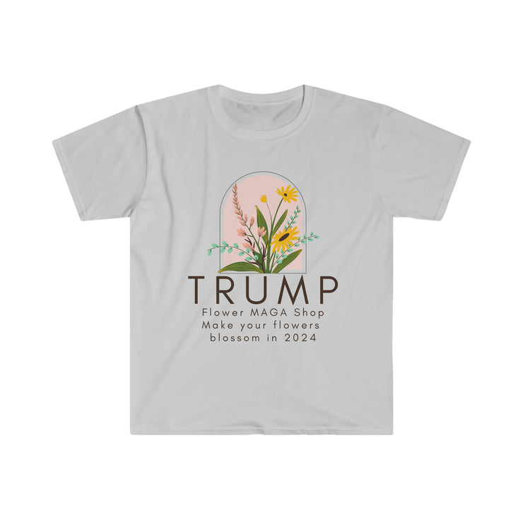 Trump Flower MAGA Shop Unisex Softstyle T-Shirt