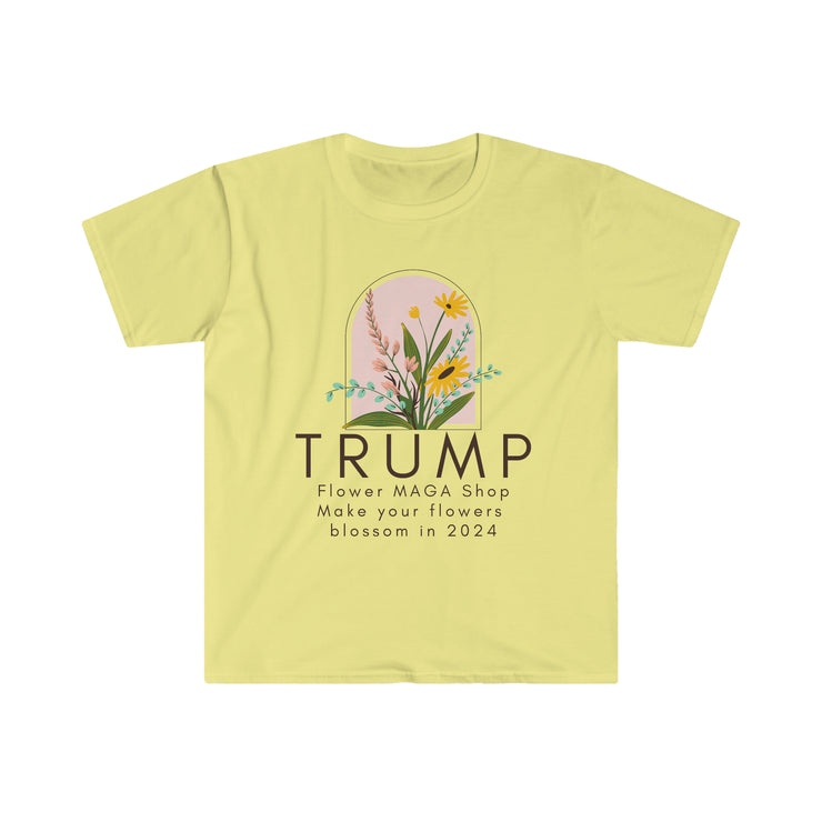 Trump Flower MAGA Shop Unisex Softstyle T-Shirt