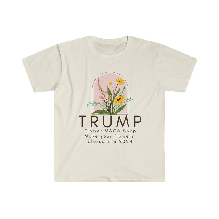 Trump Flower MAGA Shop Unisex Softstyle T-Shirt