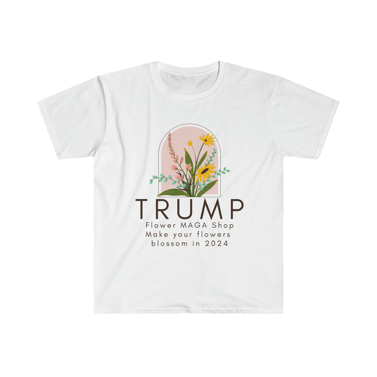 Trump Flower MAGA Shop Unisex Softstyle T-Shirt