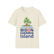 Biden Harris never Island Unisex Softstyle T-Shirt