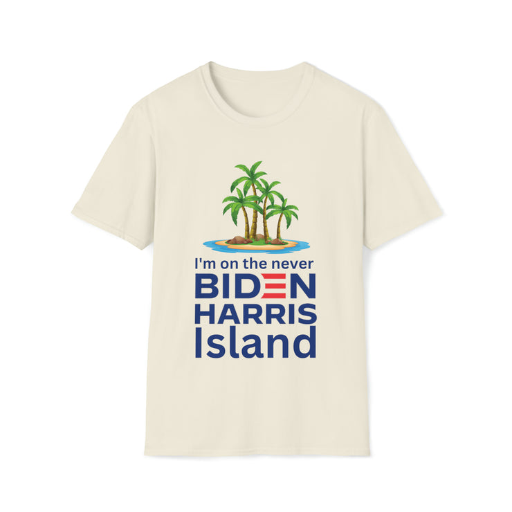 Biden Harris never Island Unisex Softstyle T-Shirt