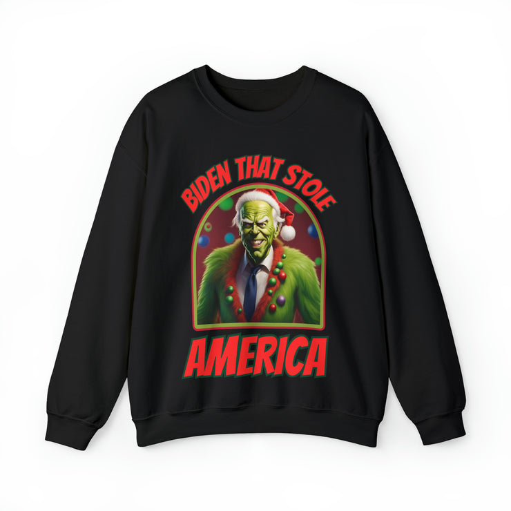 Biden that stole America Heavy Blend™ Crewneck Sweatshirt Unisex