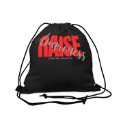 Raise awareness Outdoor Drawstring Bag black