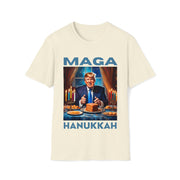 MAGA Hanukkah soft blue Soft style T-Shirt unisex