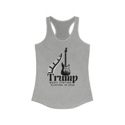 Trump Music Station Playing in 2024 women's Ideal Racerback Tank