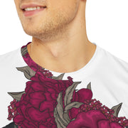 Red Rose Men's Polyester Tee (AOP)