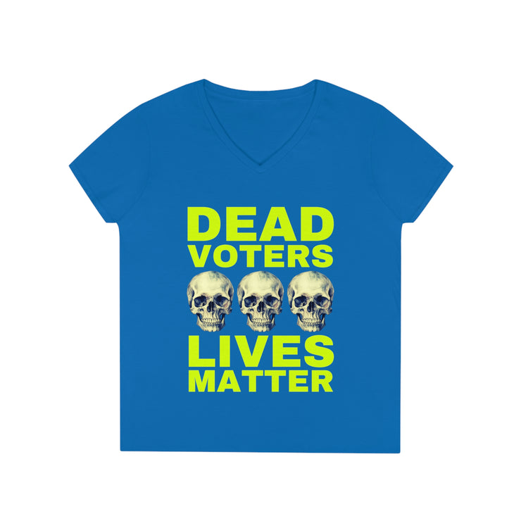 Halloween Dead Voters Lives Matter hot yellow  ladies&