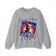 Happy MAGA 2024 Blue Heavy Blend™ Crewneck Sweatshirt Unisex