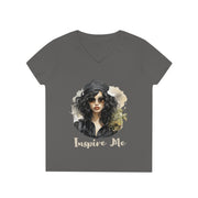 Inspire Me  ladies' V-Neck T-Shirt