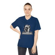 The Magadonian fighting the deranged lunatics Women's Performance V-Neck T-Shirt