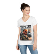 Top Gun President V-neck Women's tee