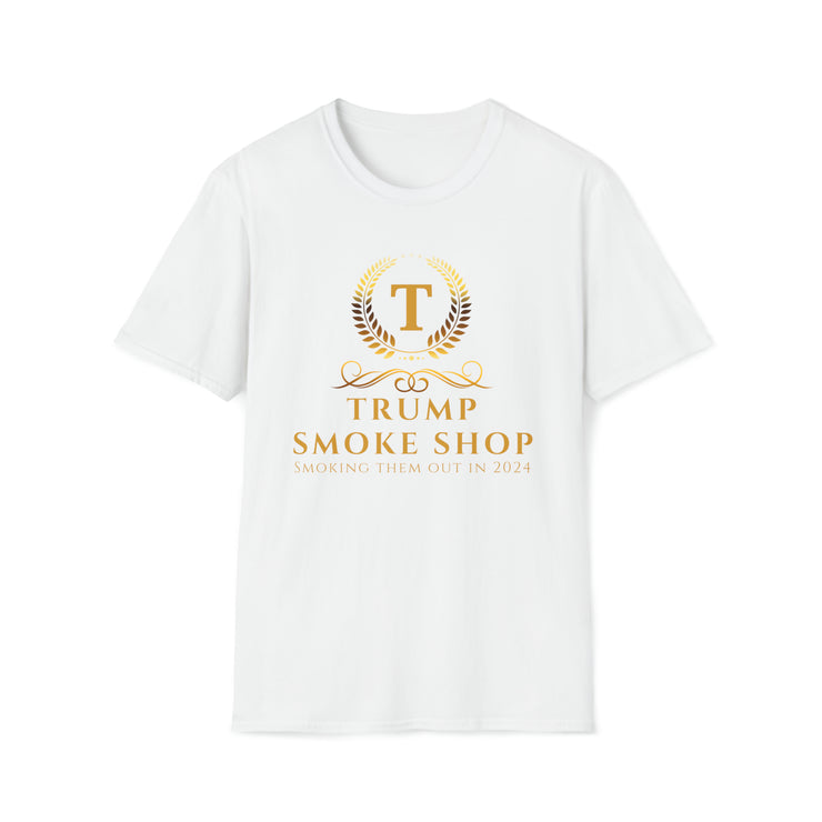 Trump Smoke Shop Smoking them out in 2024 Unisex Softstyle T-Shirt