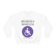 Disabled & Homeless donate and share Heavy Blend™ Crewneck Sweatshirt