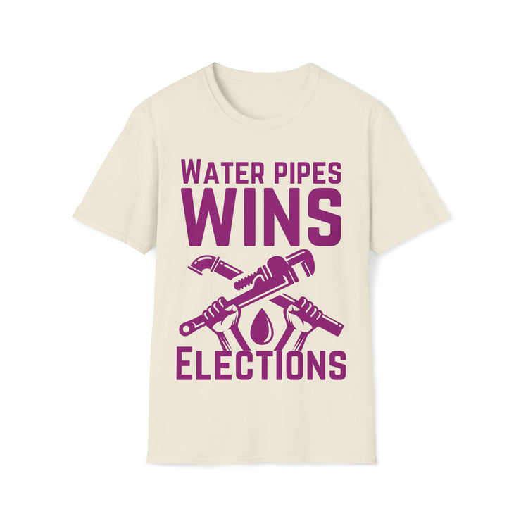 Water Pipes wins elections Unisex Softstyle T-Shirt