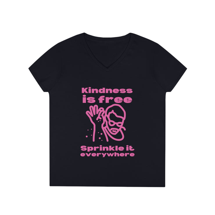 Kindness is free Sprinkle it everywhere V-Neck T-Shirt