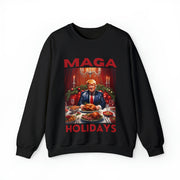 MAGA Holiday Deep Red Heavy Blend™ Crewneck Sweatshirt Unisex