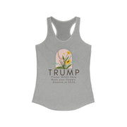 Trump Flower MAGA Shop women's Ideal Racerback Tank