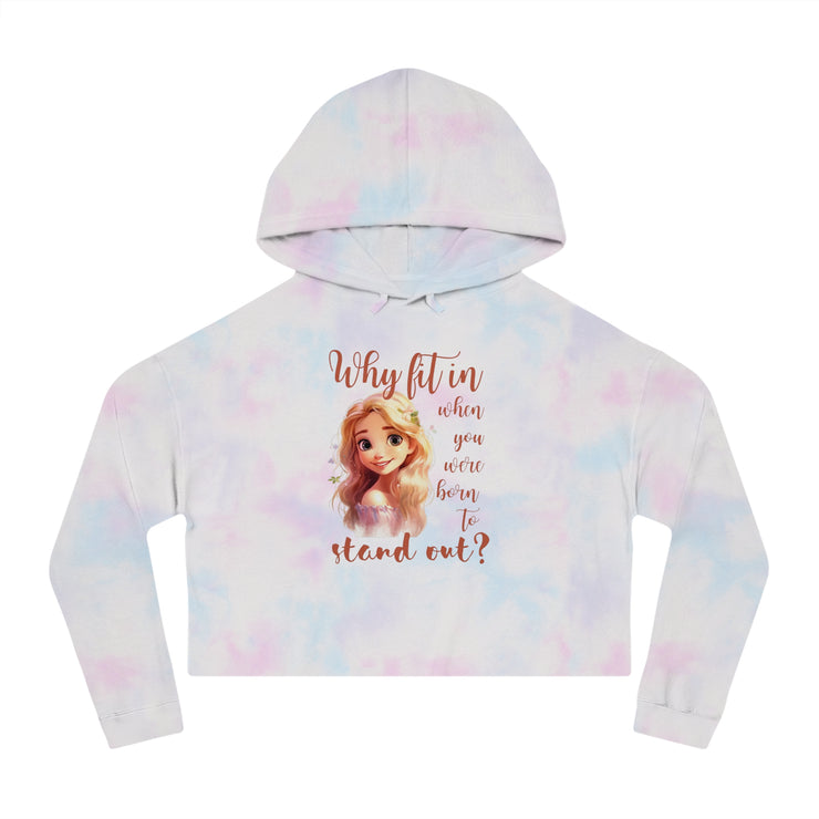 Why fit it when you were born to stand out? women’s Cropped Hooded Sweatshirt