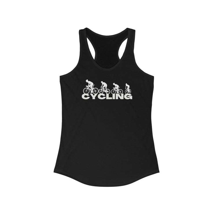 Cycling dark women&