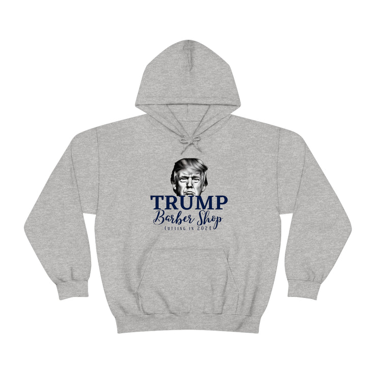 Trump Barber Shop Cutting in 2024 Heavy Blend™ Hooded Sweatshirt