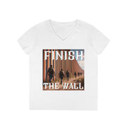 Finish the wall V-Neck T-Shirt