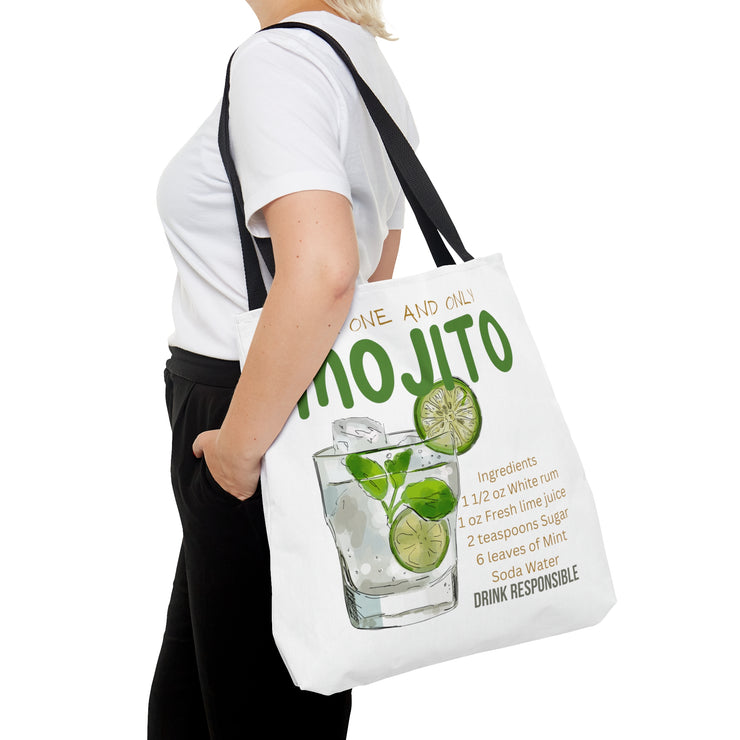 The one and only Mojito Tote Bag (AOP) white