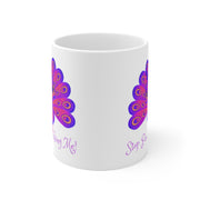 Stop Peacocking Me! Purple Ceramic Mug 11oz