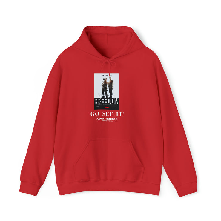 Sound of Freedom Go see it Awareness unisex Blend™ Hooded Sweatshirt