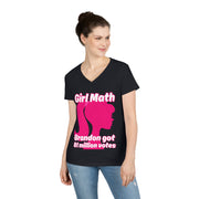 Girl Math Brandon got 81 million votes V-neck Women's tee