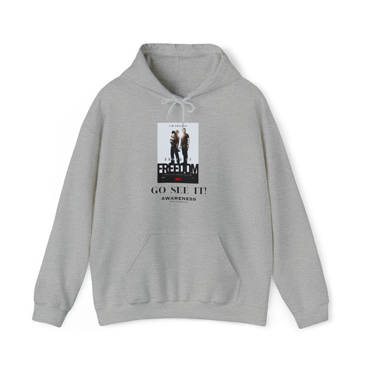 Sound of Freedom Go see it Awareness unisex Blend™ Hooded Sweatshirt