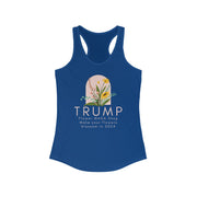 Trump Flower MAGA Shop women's Ideal Racerback Tank