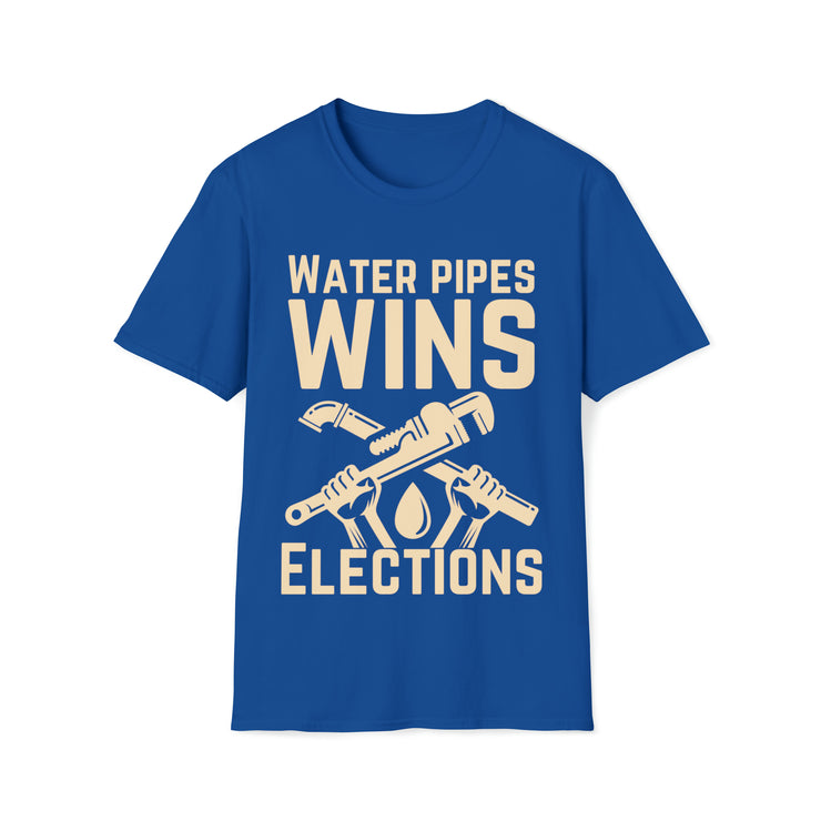 Water Pipes wins elections Unisex Softstyle T-Shirt