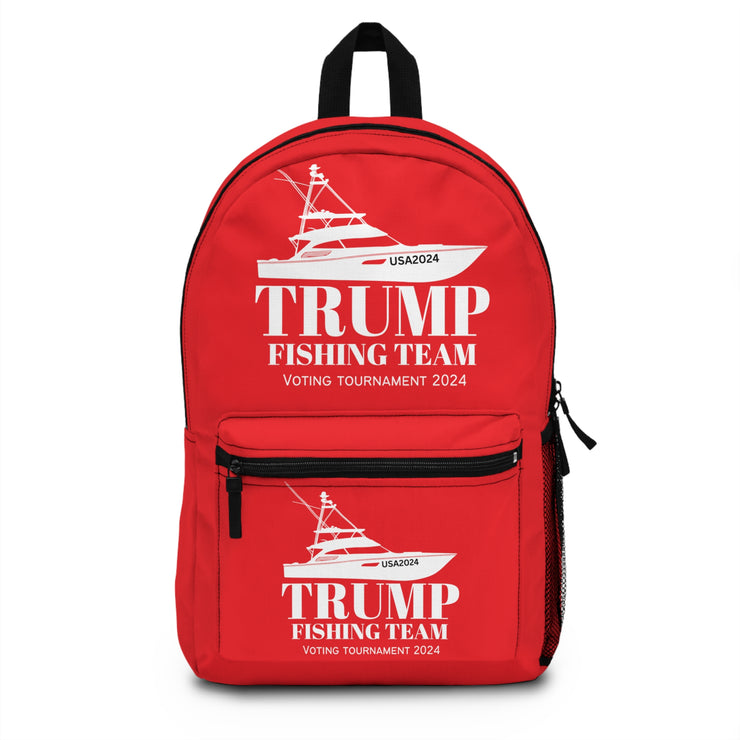 Trump Fishing team Backpack red