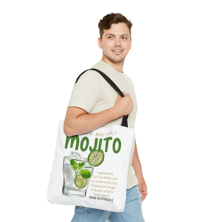 The one and only Mojito Tote Bag (AOP) white