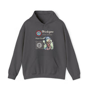 Registered Michigan Dead voter ID unisex Blend™ Hooded Sweatshirt